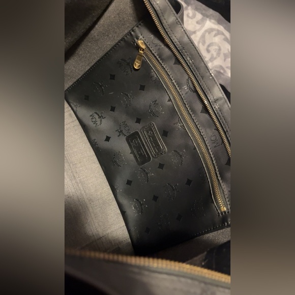 MCM Black waterproof Tote in Visetos Nylon,,,,RARE! - Picture 10 of 16